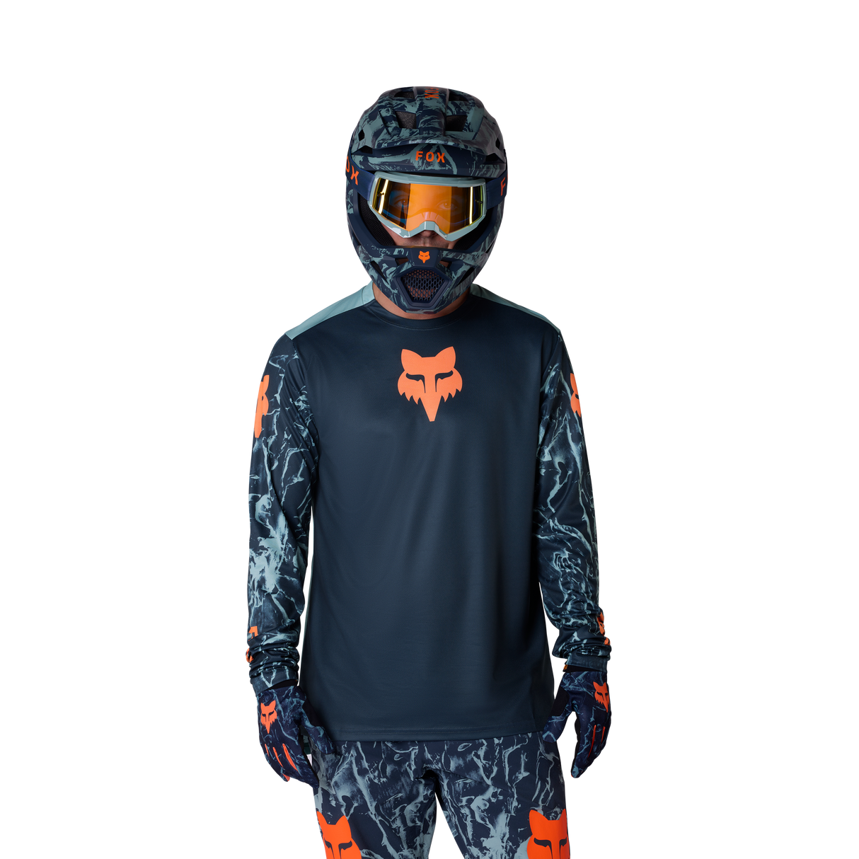 Maillot à manches longues Fox Racing Jeunesse Ranger Imprimé Image Bleu Arctique