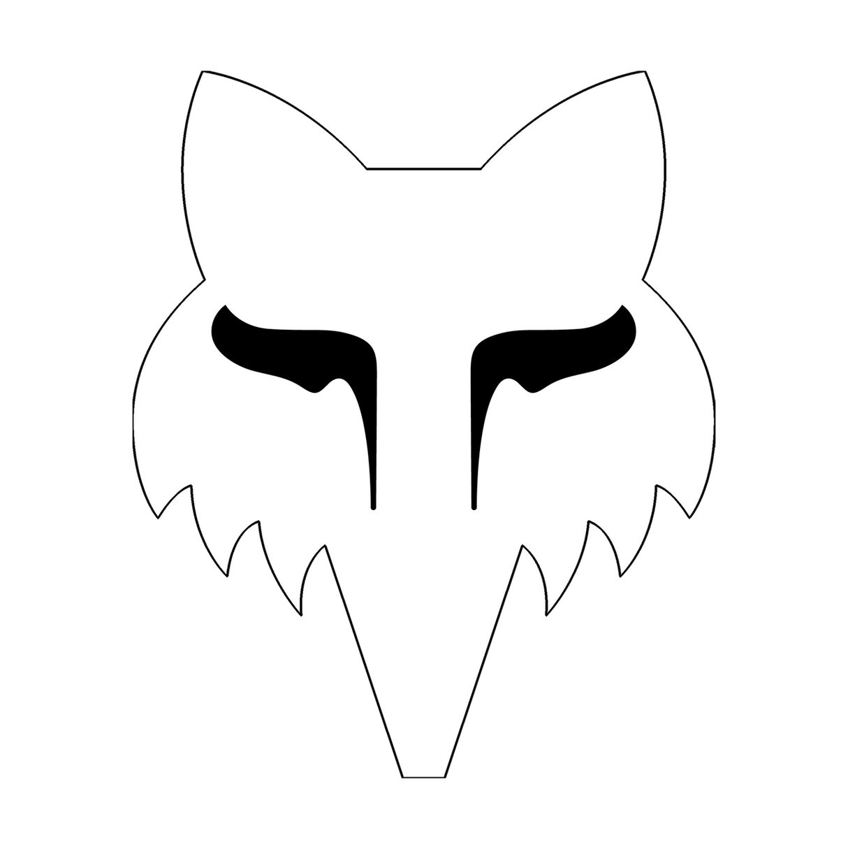 Fox Racing Fox Head 7" Sticker Wit