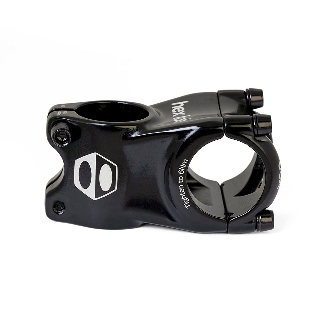 Potencia BMX Box Hex Lab sobredimensionada 28.6 X 1" de carga frontal negra