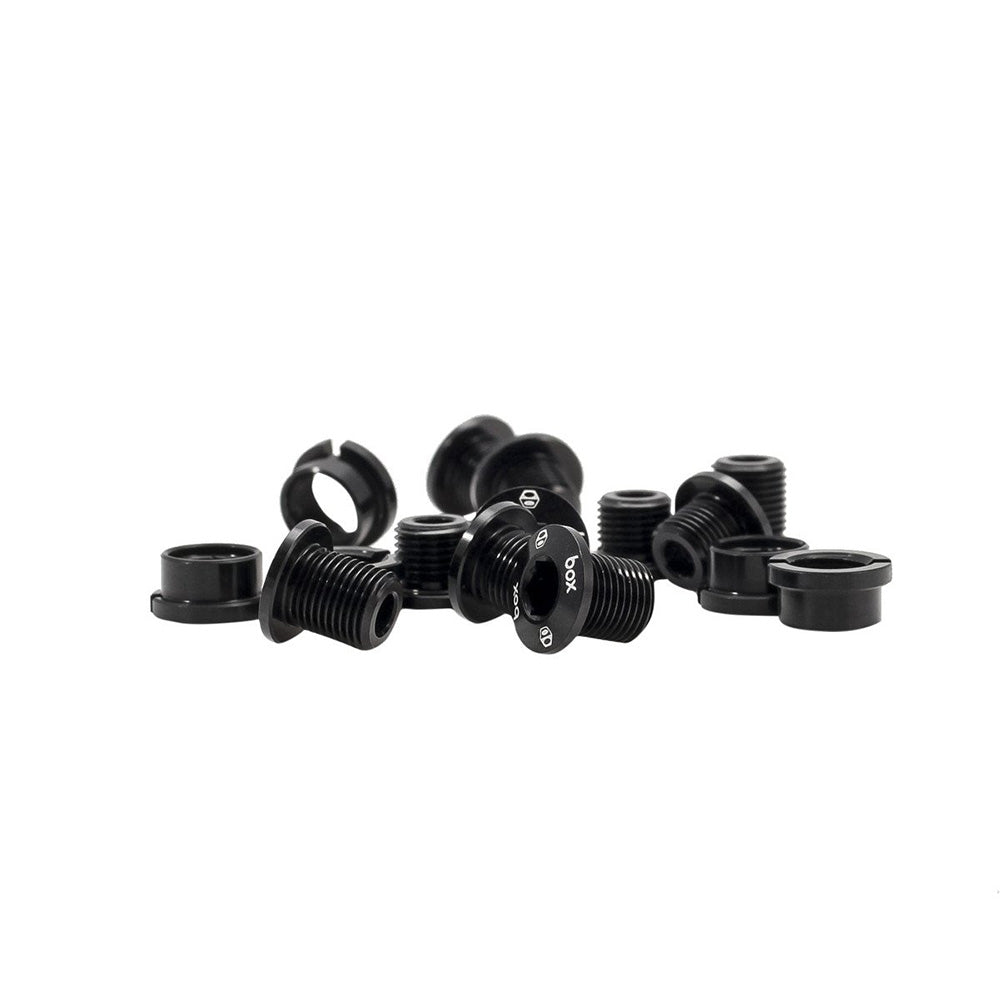 Box BMX Box One Kettenblattschrauben aus Aluminium Schwarz