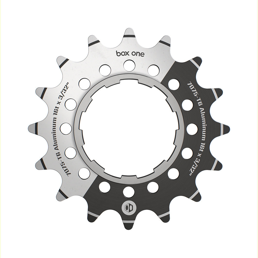 Pignoni BMX Box One per single speed in alluminio, neri