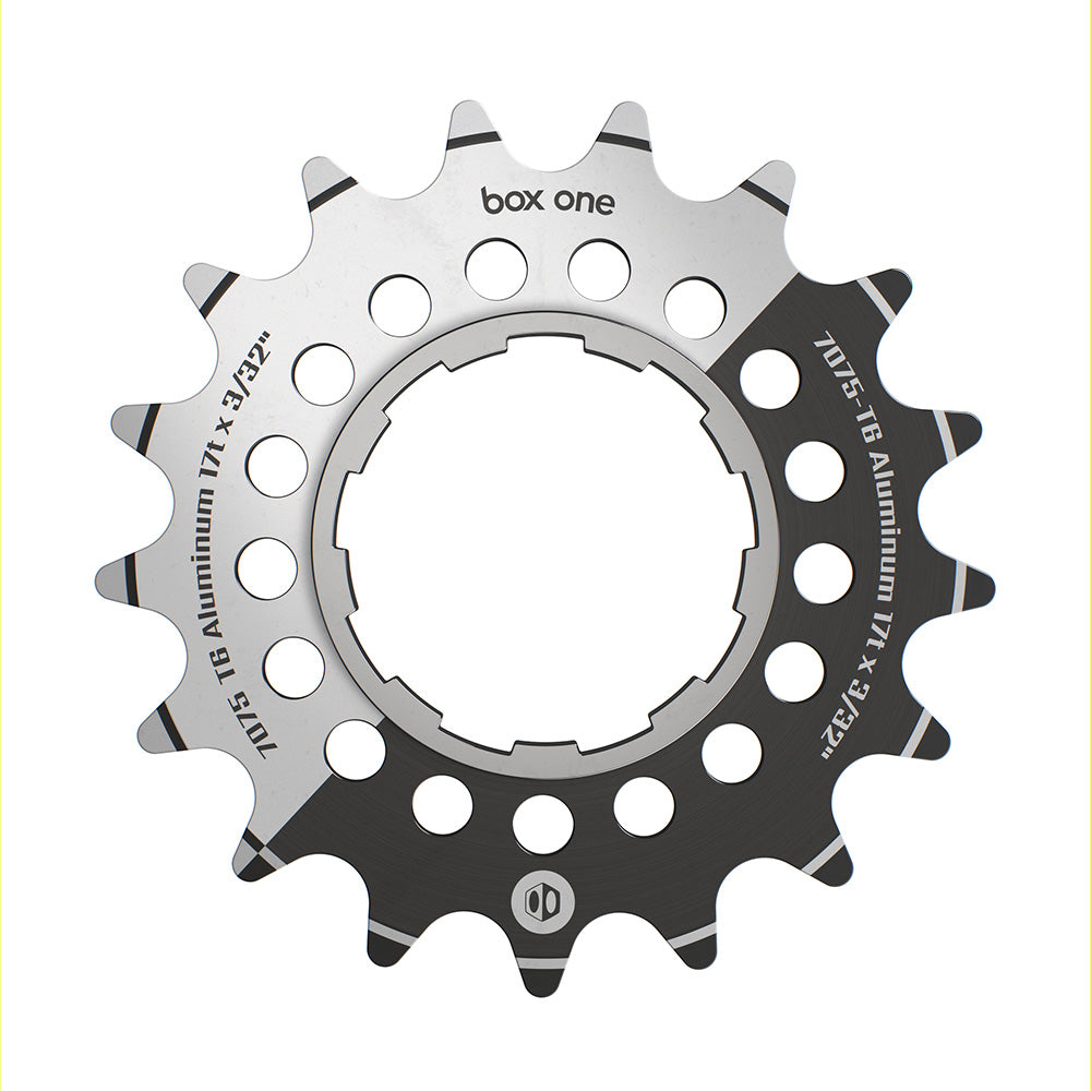 Pignoni BMX Box One per single speed in alluminio, neri