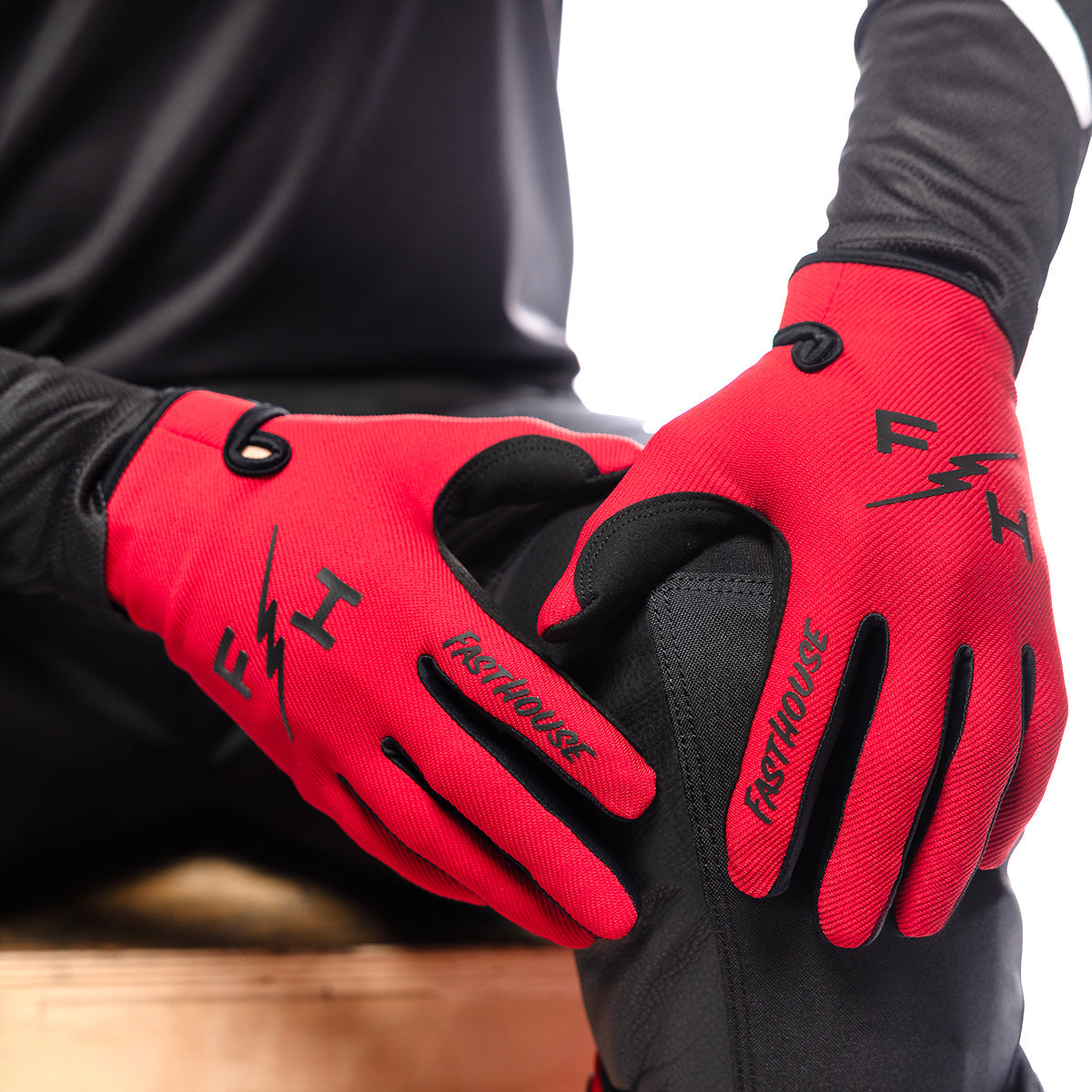 Guanto Fasthouse Carbon Eternal - Rosso