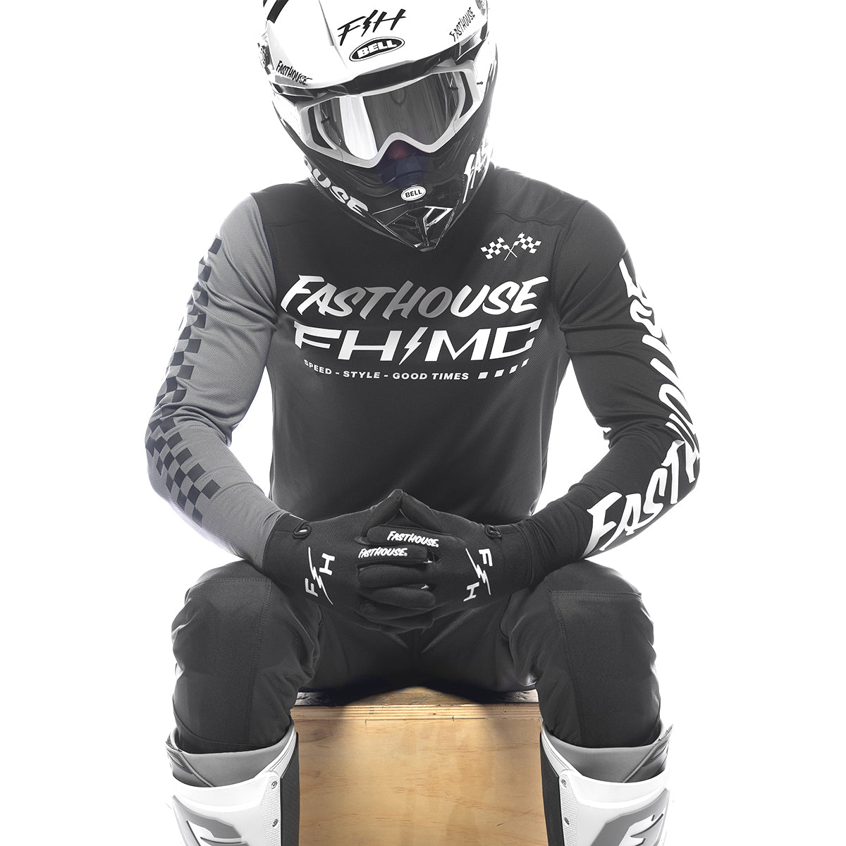 Fasthouse Carbon Method Jersey - Black/Gray