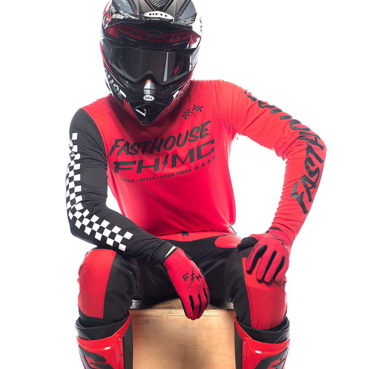 Fasthouse Carbon Method Jersey - Red/Black