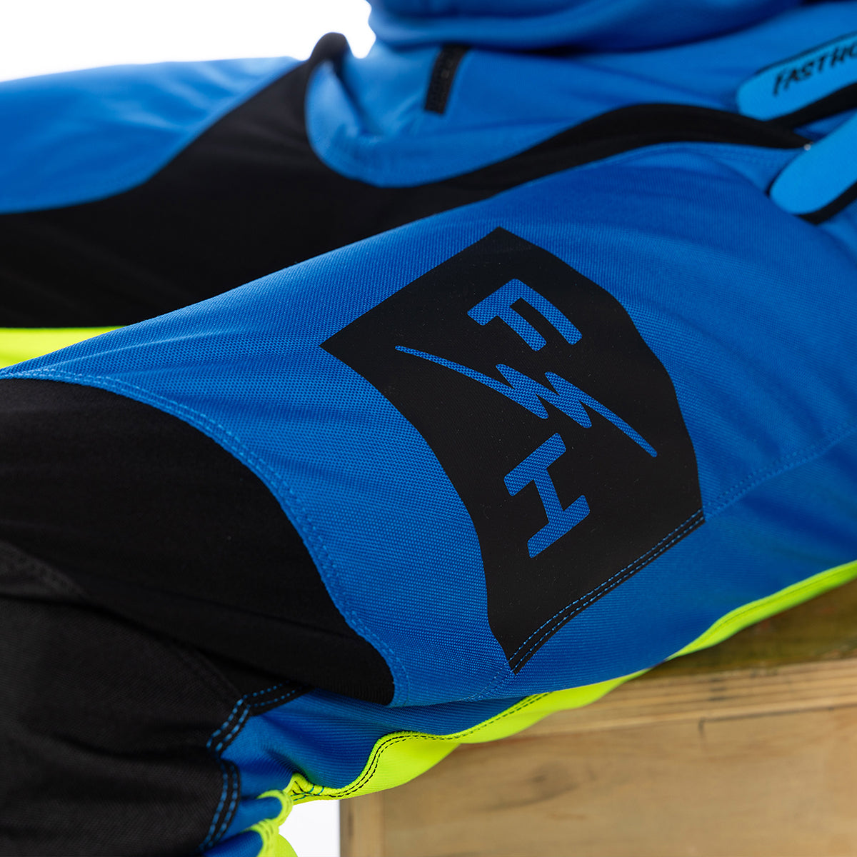 Pantalón Fasthouse Carbon Echo - Azul Eléctrico/Alta Visibilidad