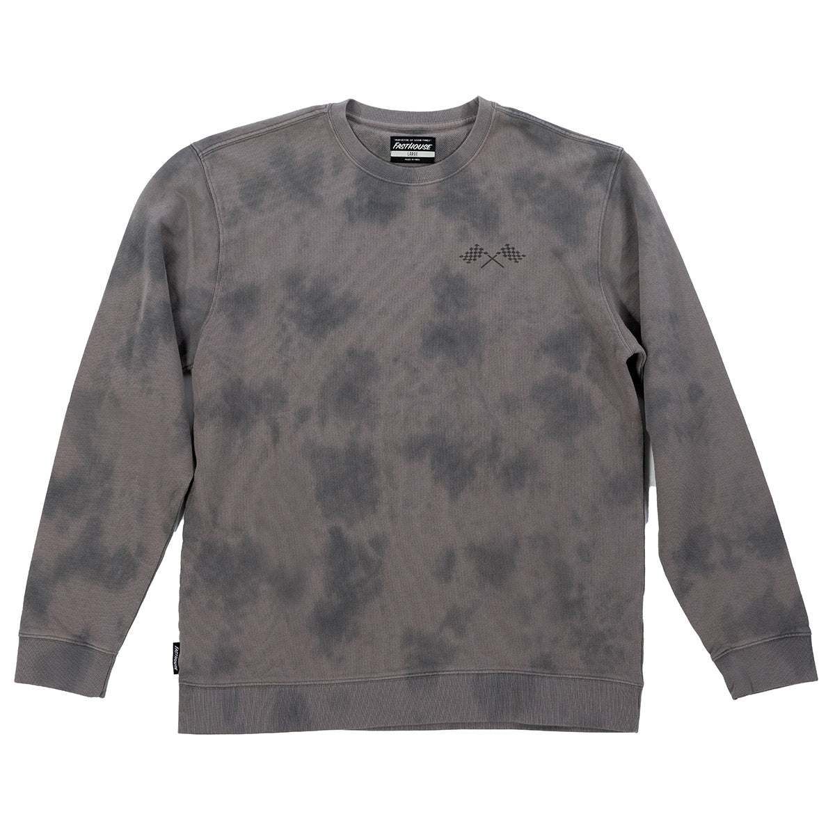 Sudadera Fasthouse Crossroad con cuello redondo - Lavado Shadow Crystal