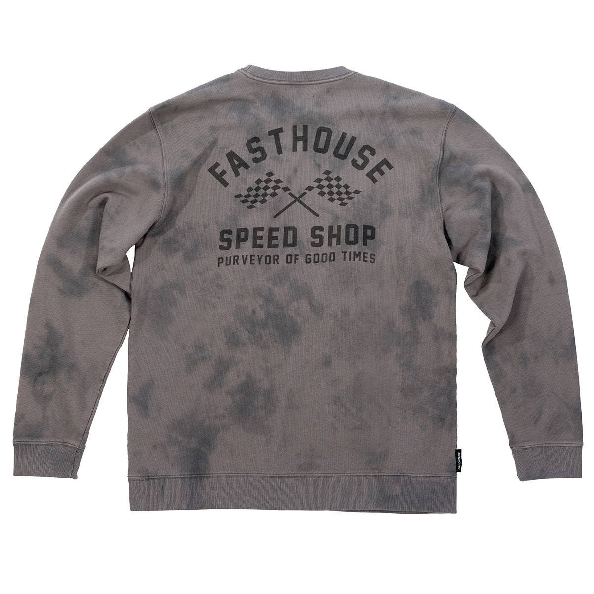 Sudadera Fasthouse Crossroad con cuello redondo - Lavado Shadow Crystal