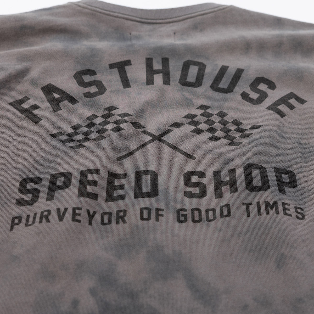 Sudadera Fasthouse Crossroad con cuello redondo - Lavado Shadow Crystal