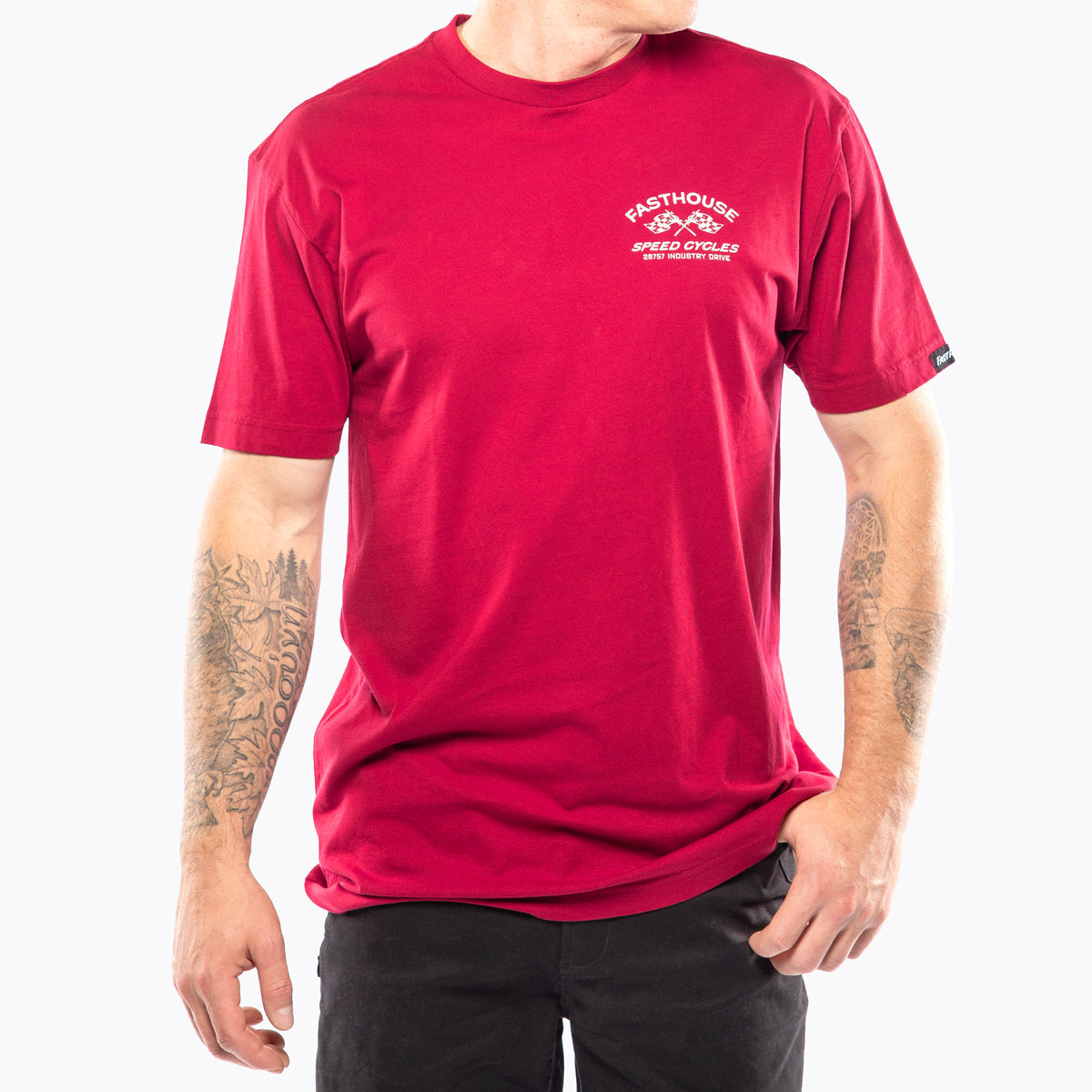 Fasthouse Crown Tee - Cardinal