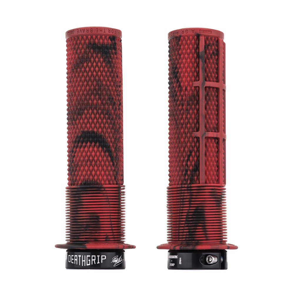 DMR - BRENDOG DeathGrip Flangia - Sottile - Rosso marmorizzato