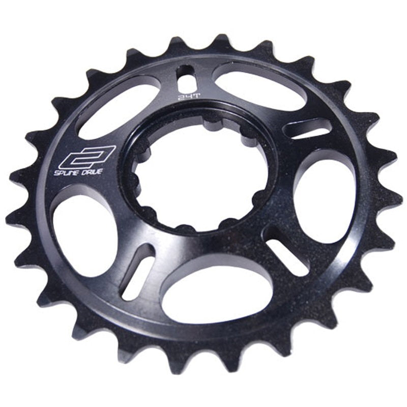 DMR - Spline Drive Chain Ring - 24t - Black