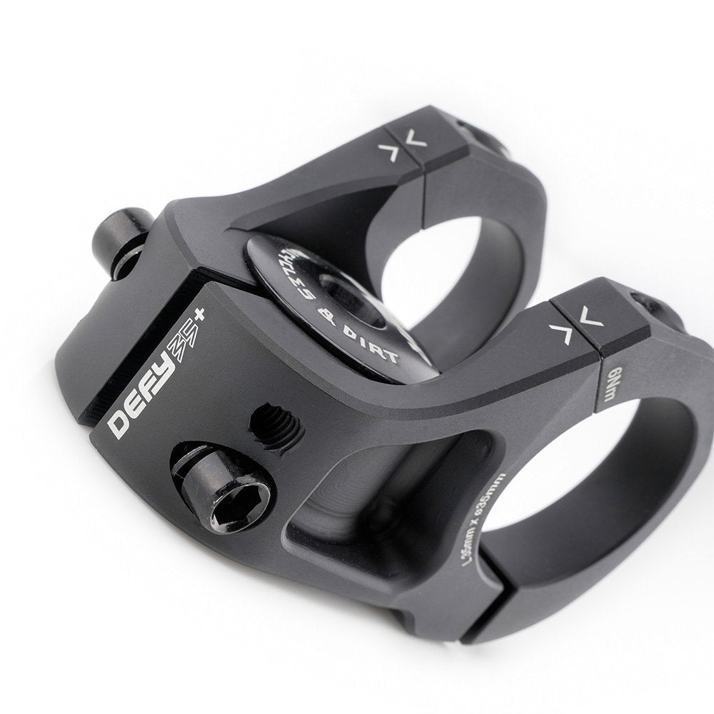 DMR Defy35+ 35mm Reach Stem Vapour Blast Black 35 clamp