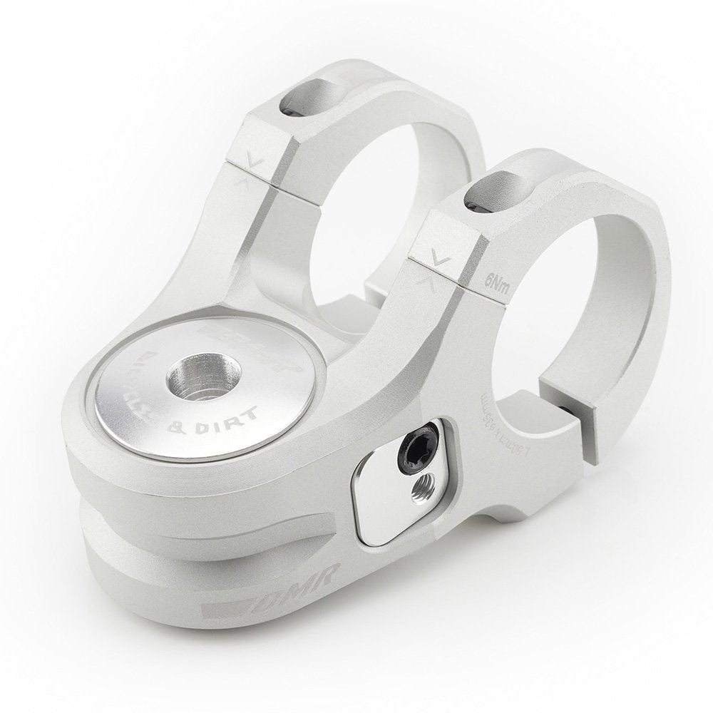 DMR Defy50+ 35mm Reach Stem Vapour Blast Silver 35 clamp