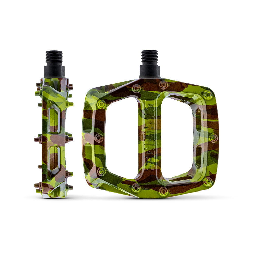 DMR - Pédale en plastique V6 - Axe Cro-Mo - Camouflage vert