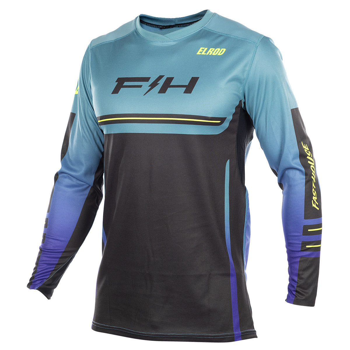 Fasthouse Elrod React Trikot – Hellindigo/Schwarz