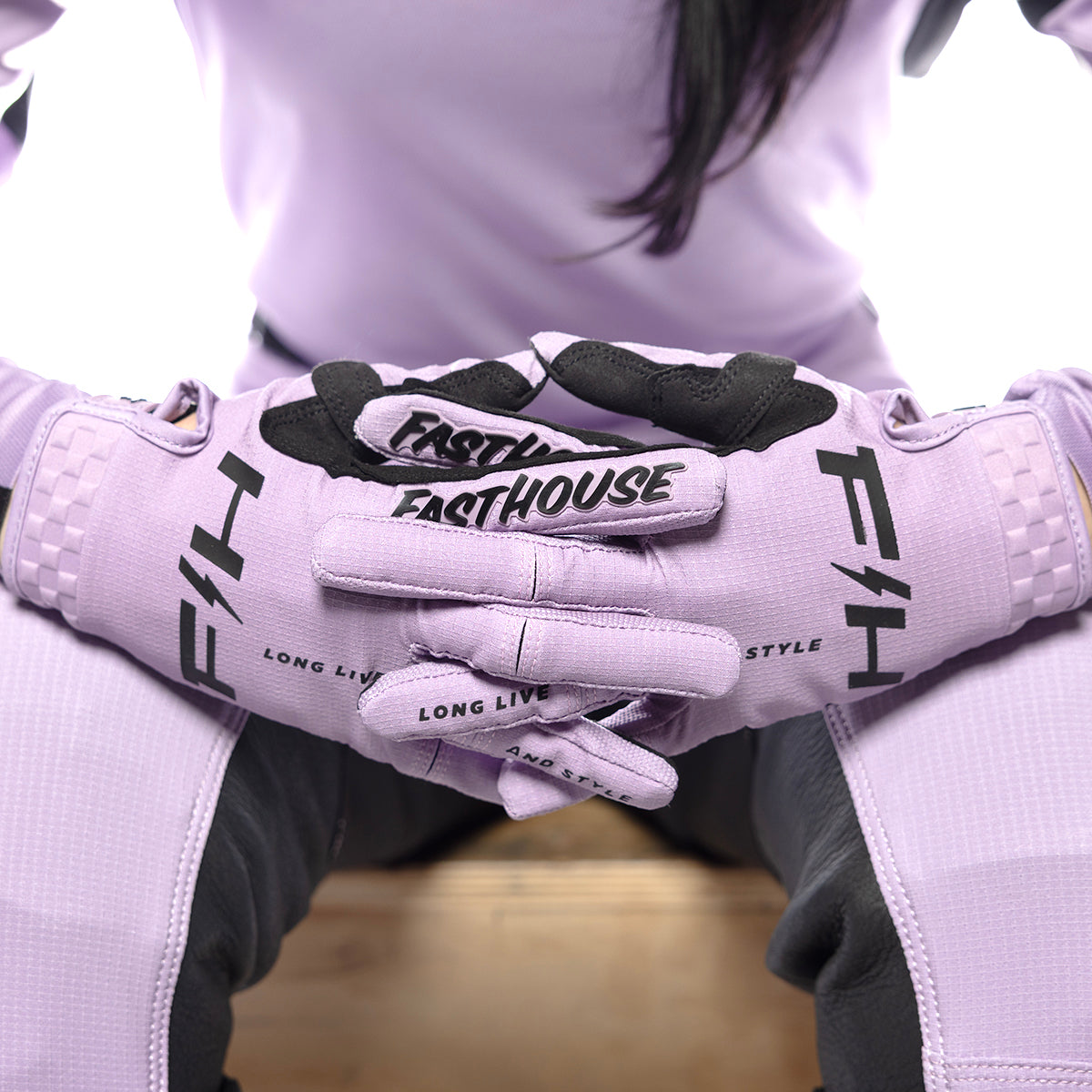 Guante Fasthouse Elrod Nitro - Lilac Ahumado