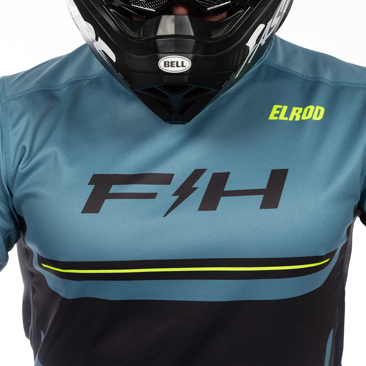 Fasthouse Elrod React Trikot – Hellindigo/Schwarz
