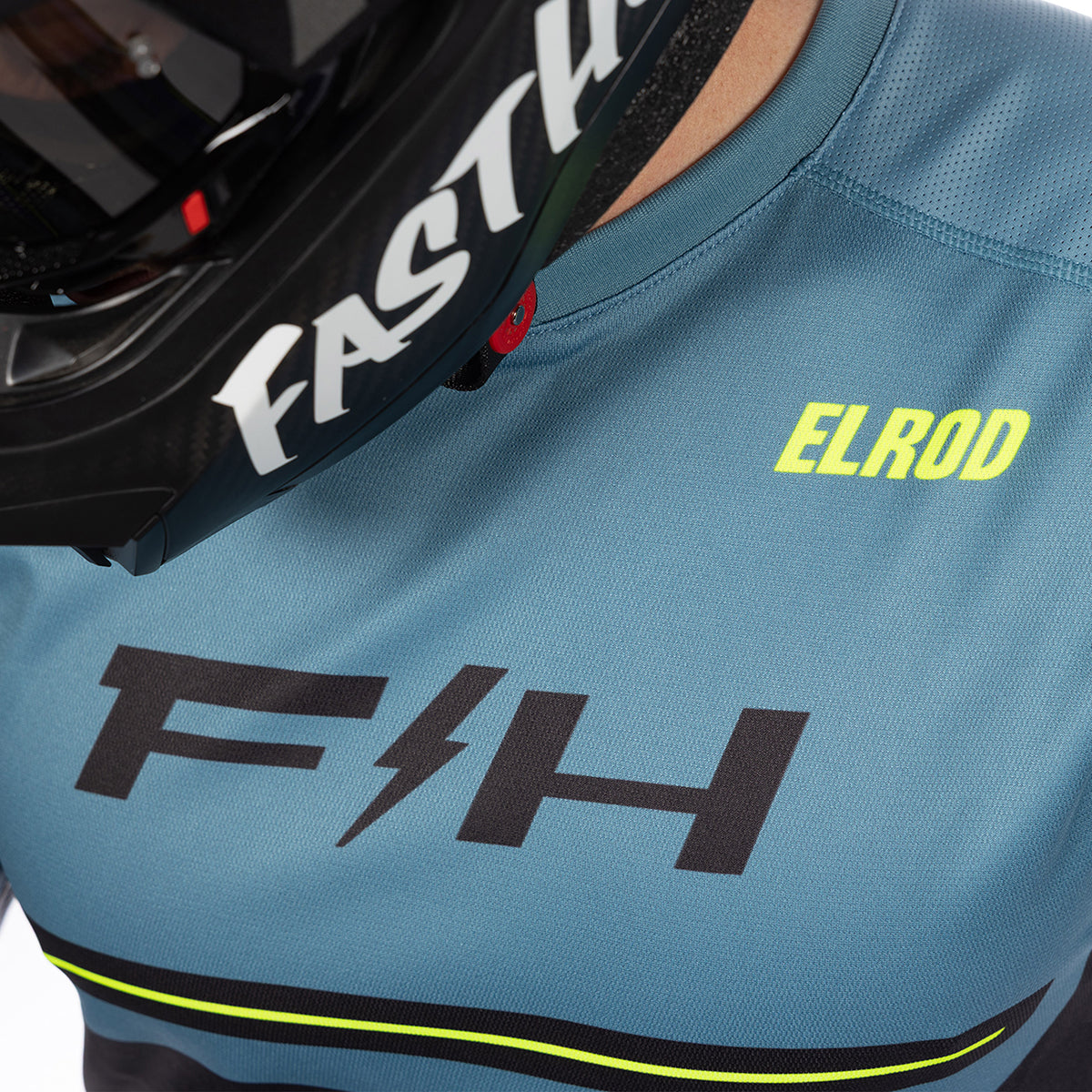 Fasthouse Elrod React Trikot – Hellindigo/Schwarz