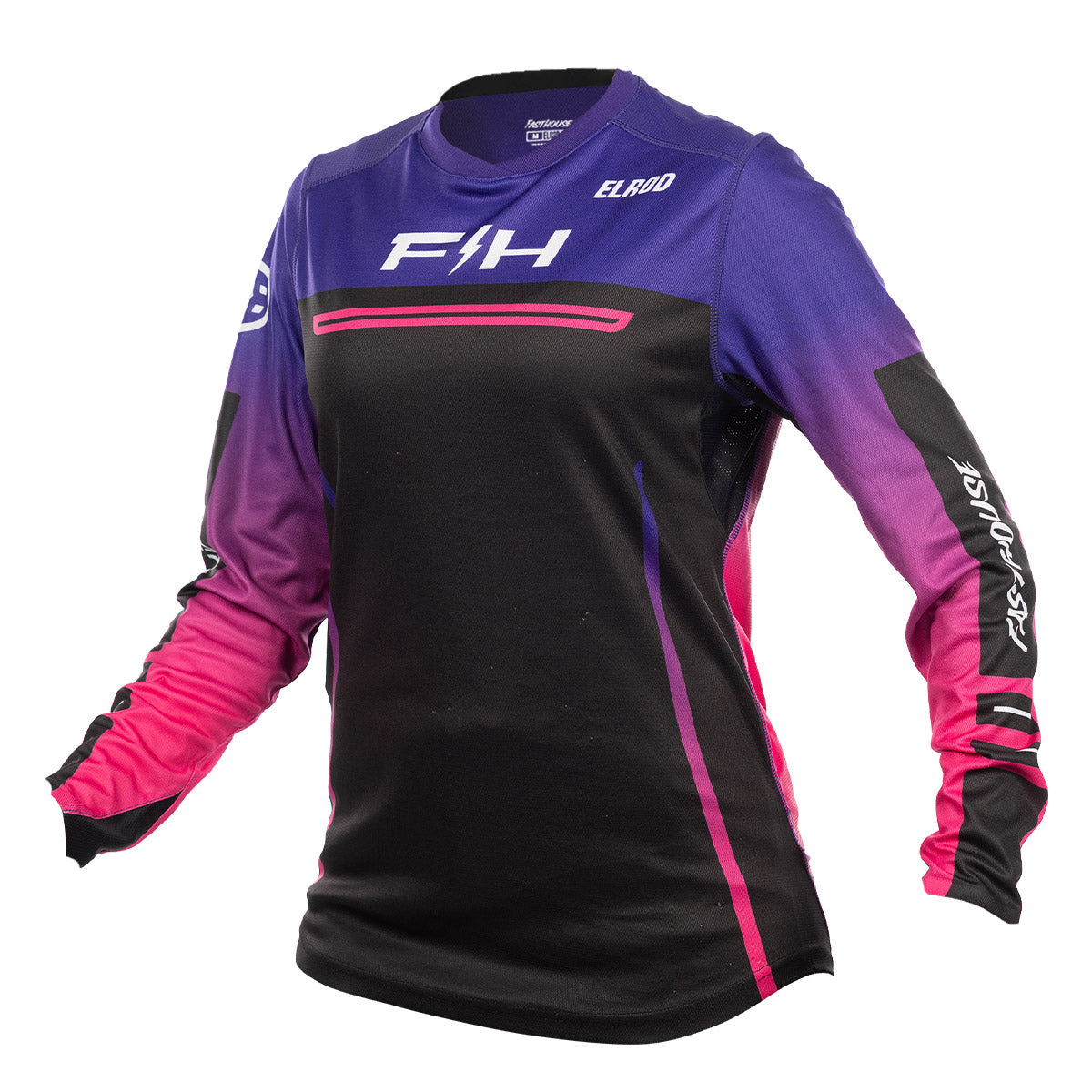 Fasthouse Elrod React Damen-Trikot – Electric Fuchsia/FH Purple