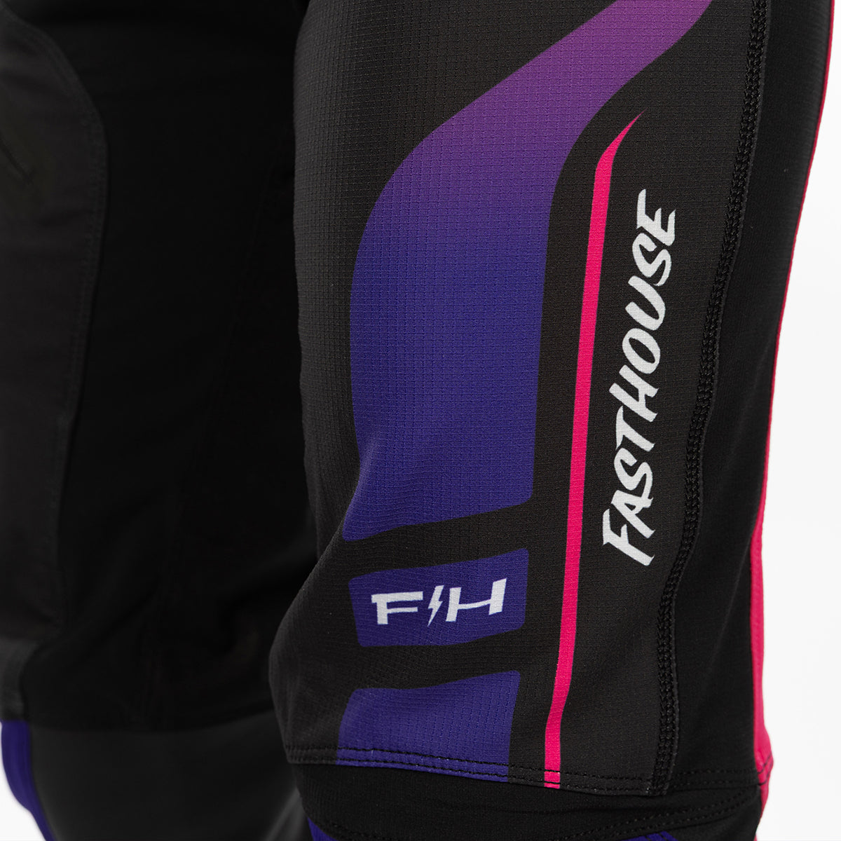 Pantalón Fasthouse Elrod React para mujer - Fucsia eléctrico/Púrpura FH