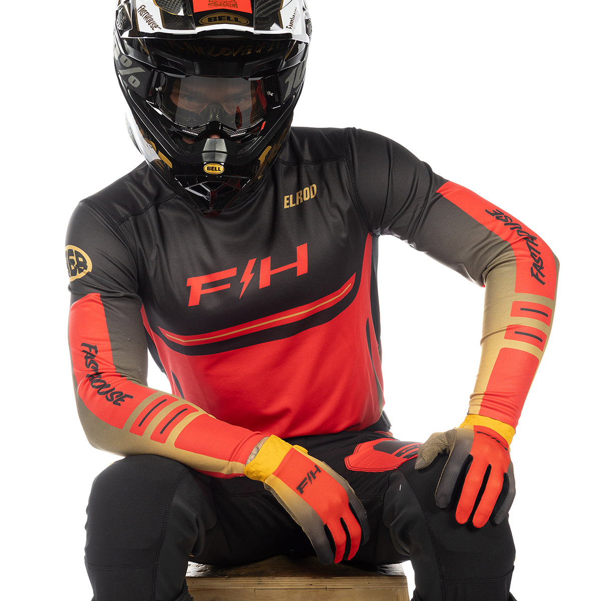 Fasthouse Elrod React Jersey - Racing Red/Black