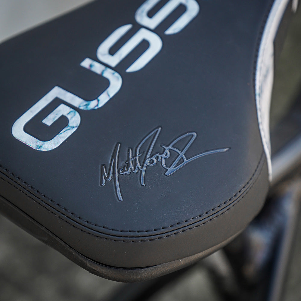 Gusset Components S2 FR Saddle - Matt Jones Signature Edition Grey Marble