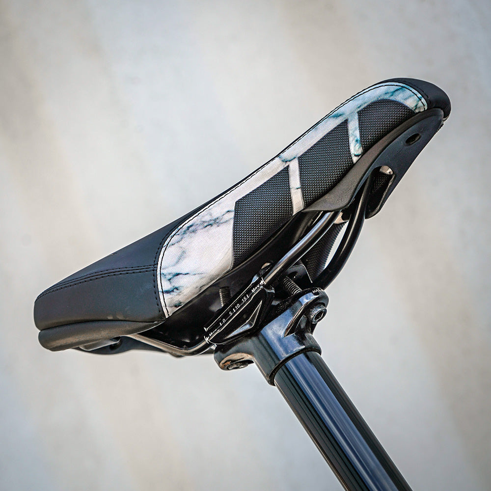 Gusset Components S2 FR Saddle - Matt Jones Signature Edition Grey Marble