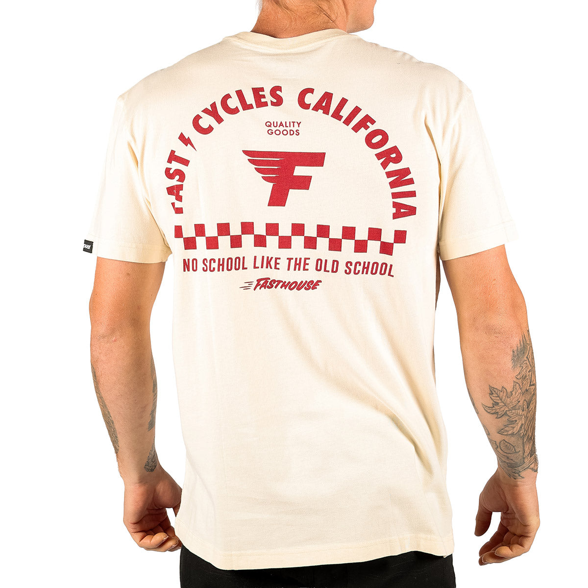 Camiseta Fasthouse Fast Cycles - Natural