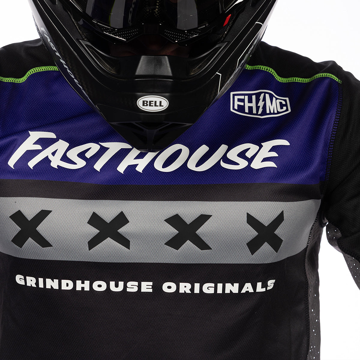 Camiseta Fasthouse Grindhouse Grimm - FH Púrpura/Negro