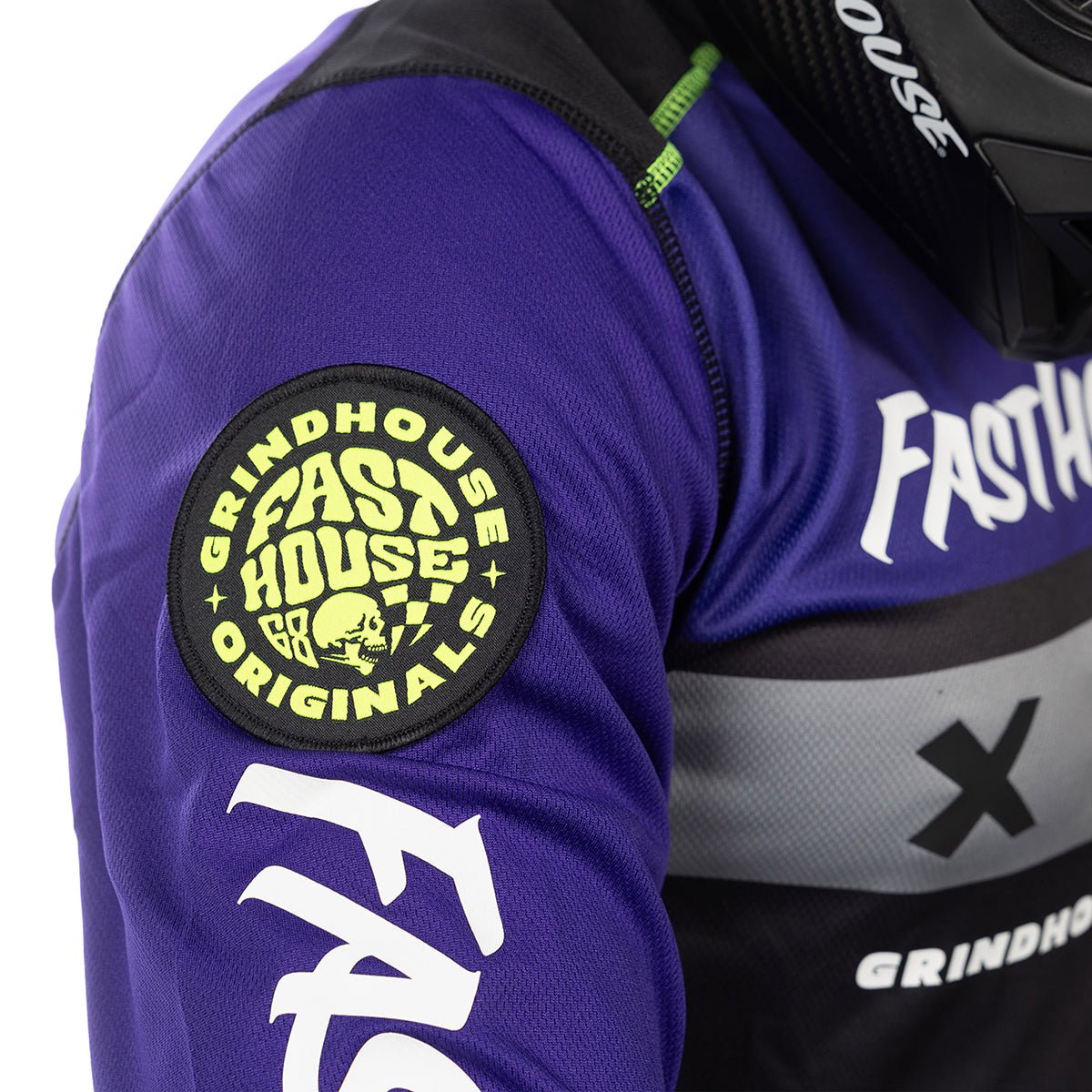 Camiseta Fasthouse Grindhouse Grimm - FH Púrpura/Negro