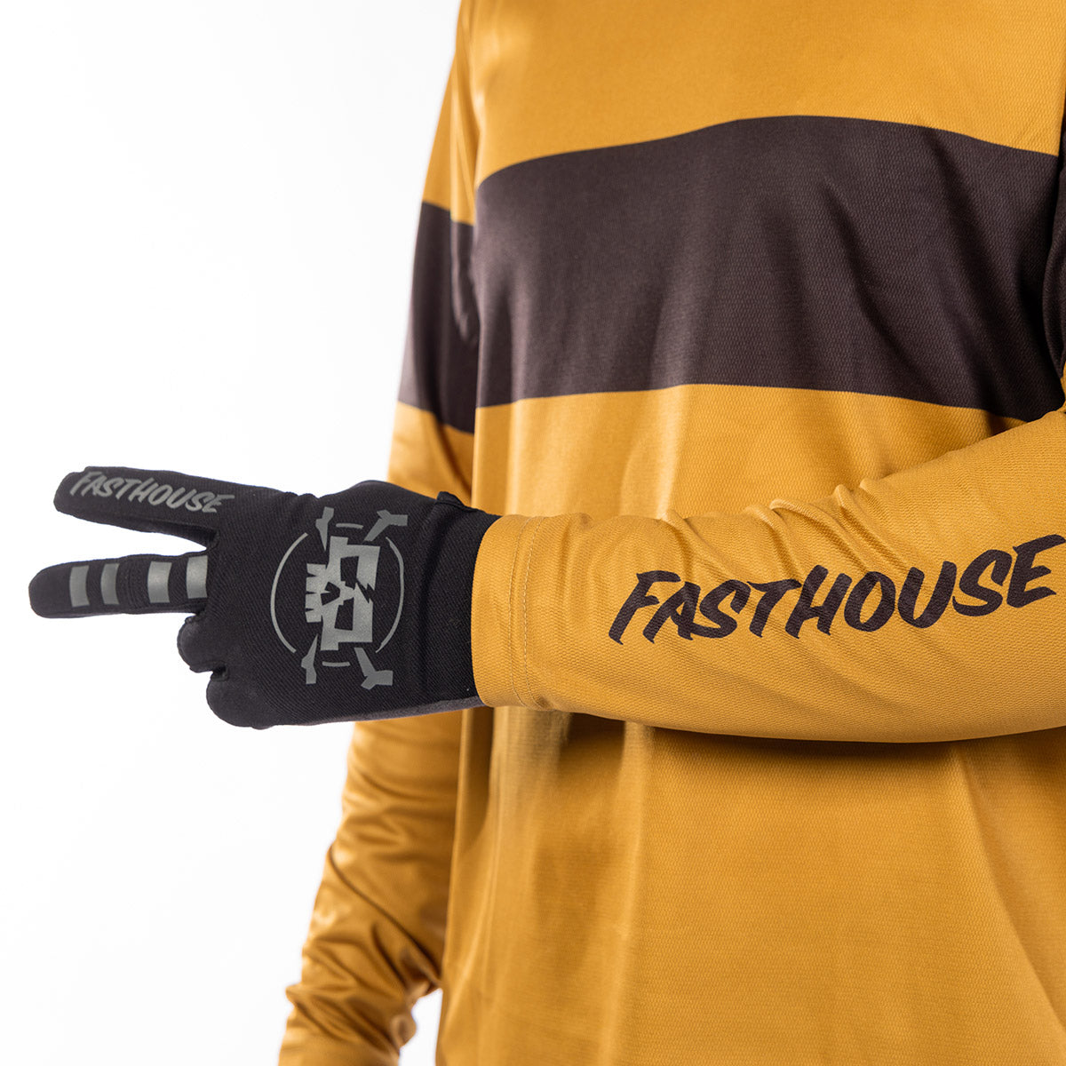 Camiseta Fasthouse Impakt Ribot LS - Butterscotch