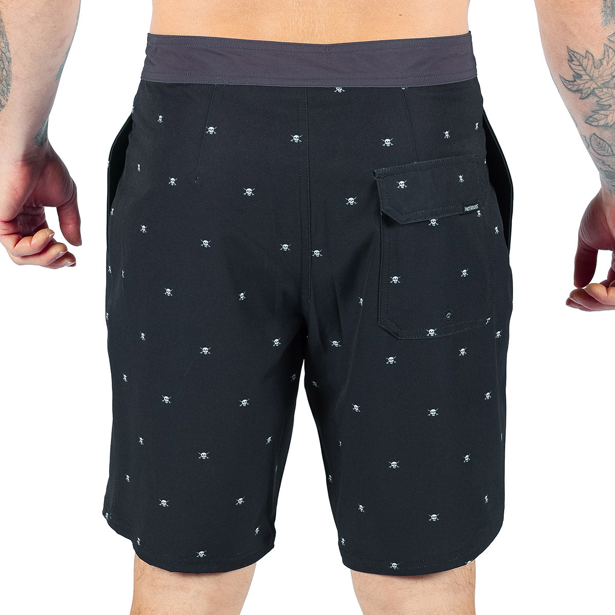 Fasthouse Jasper 19" Boardshort – Schwarz/Weiß