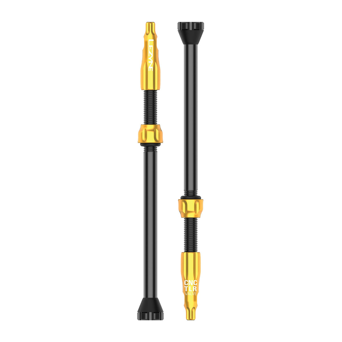 Lezyne - Válvulas CNC TLR (par) 80mm - Dorado