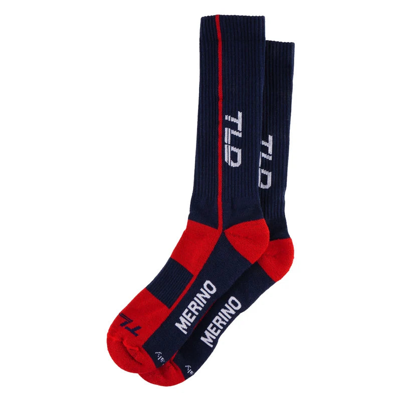 Calcetines de lana merina Chill de Troy Lee Designs, azul monocromático
