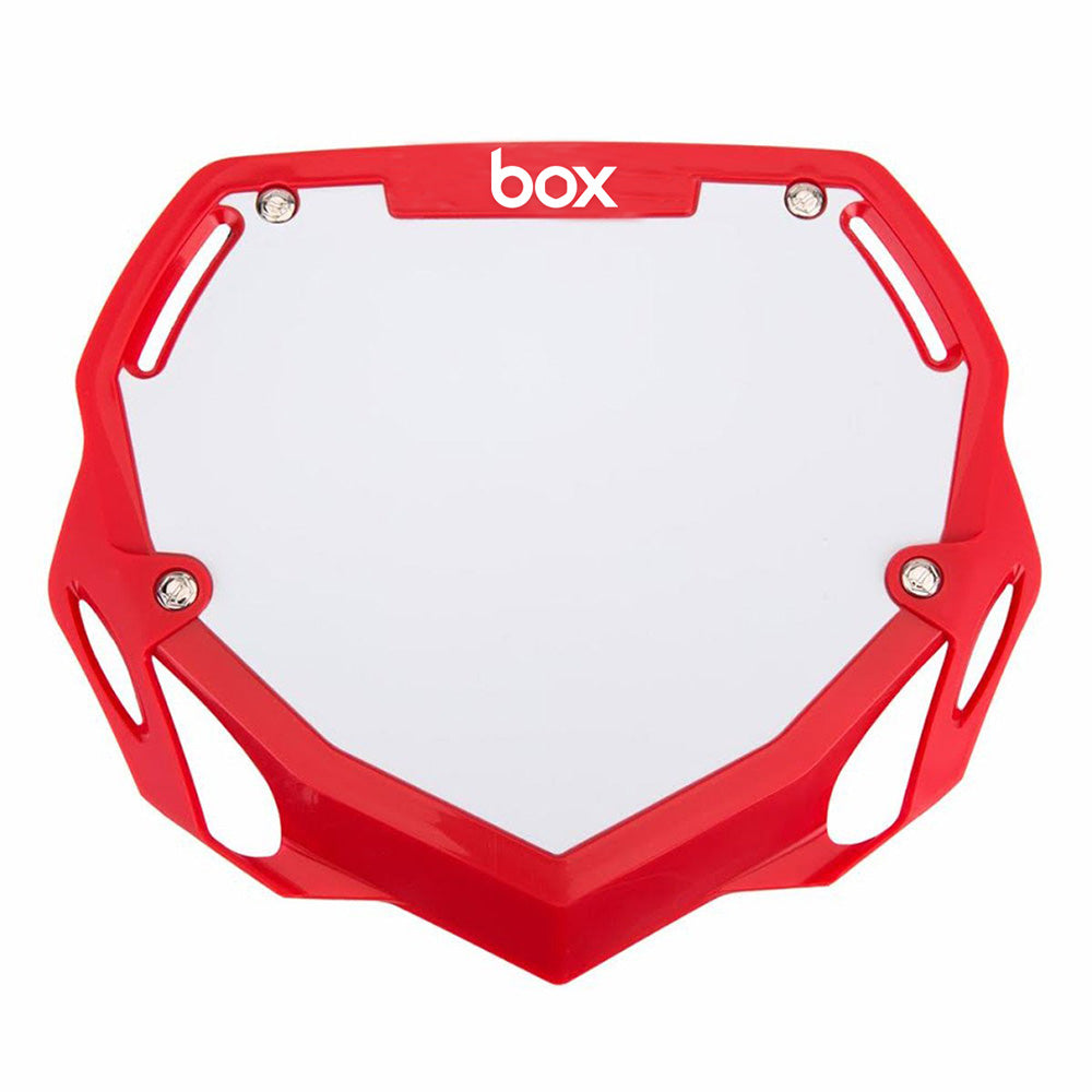 Placa de números Box BMX Box Two - grande roja