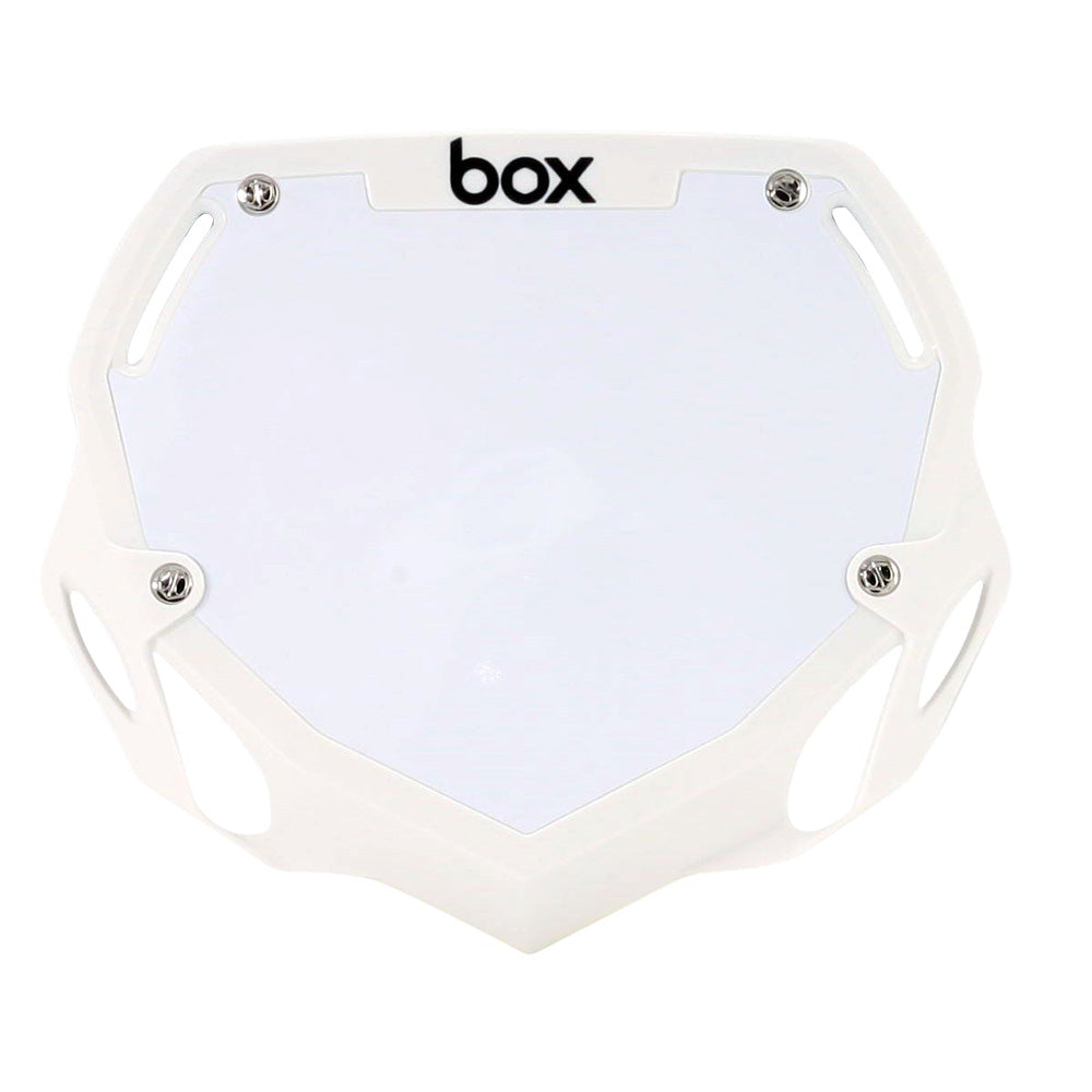 Placa de números Box BMX Box Two - grande blanca