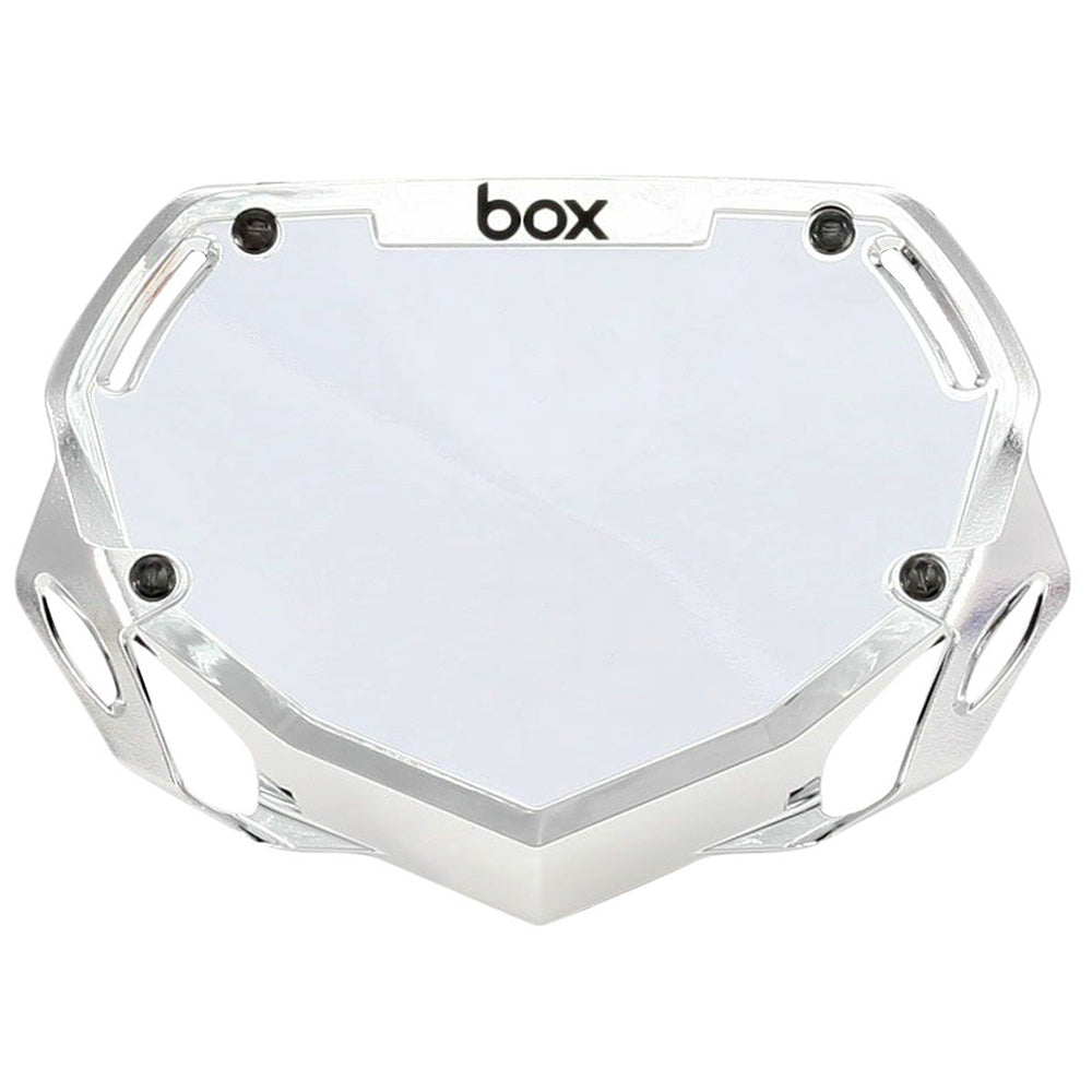 Placa de números cromada Box BMX Box Two - pequeña plateada cromada
