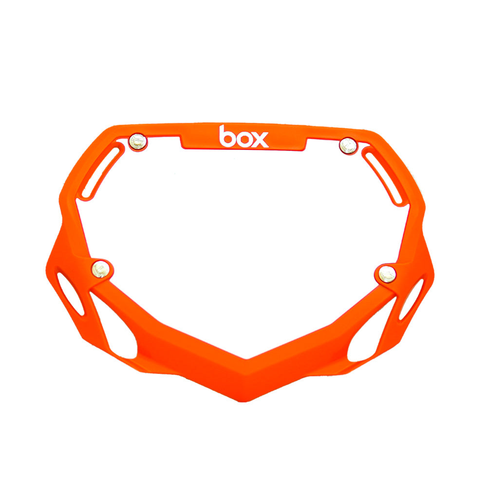 Plaque numéro BMX Box Box Two - petite, orange