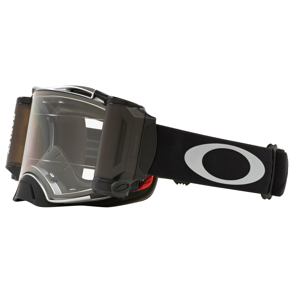 Oakley Airbrake MX Goggle (Tuff Blocks Black/Gunmetal) Clear Lens Inc. Roll Offs