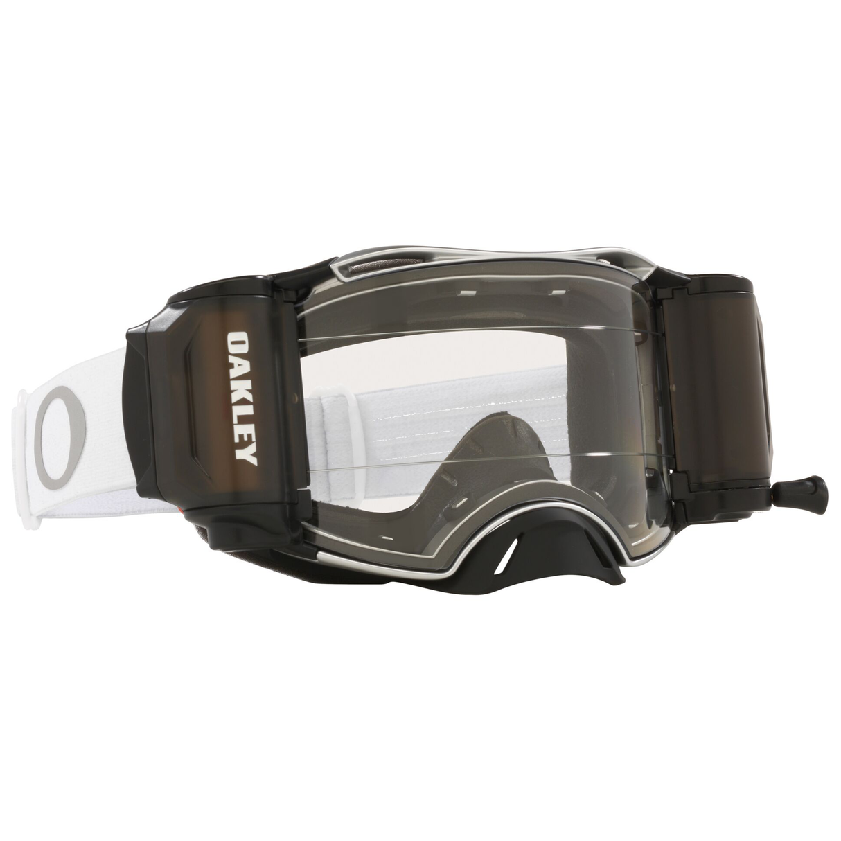 Oakley Airbrake MX Goggle (Tuff Blocks White) Clear Lens Inc. Roll Offs
