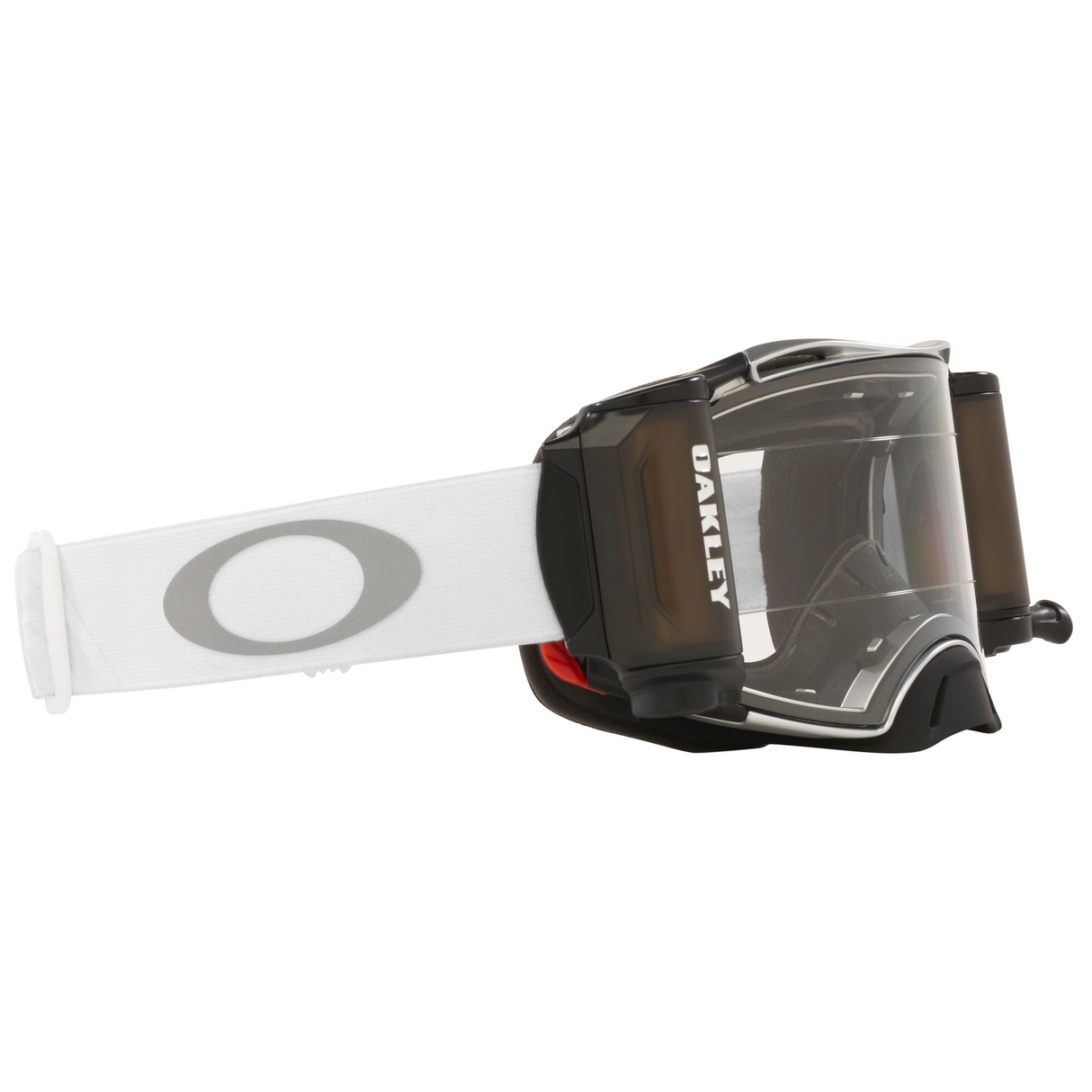 Oakley Airbrake MX Goggle (Tuff Blocks White) Clear Lens Inc. Roll Offs