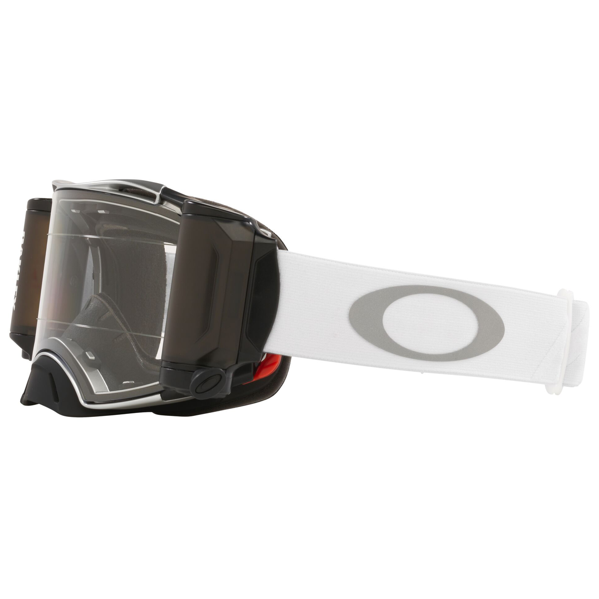 Oakley Airbrake MX Goggle (Tuff Blocks White) Clear Lens Inc. Roll Offs