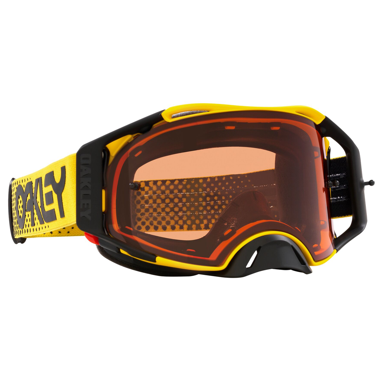 Oakley Airbrake MX Goggle (Moto Yellow) Prizm MX Bronze Lens