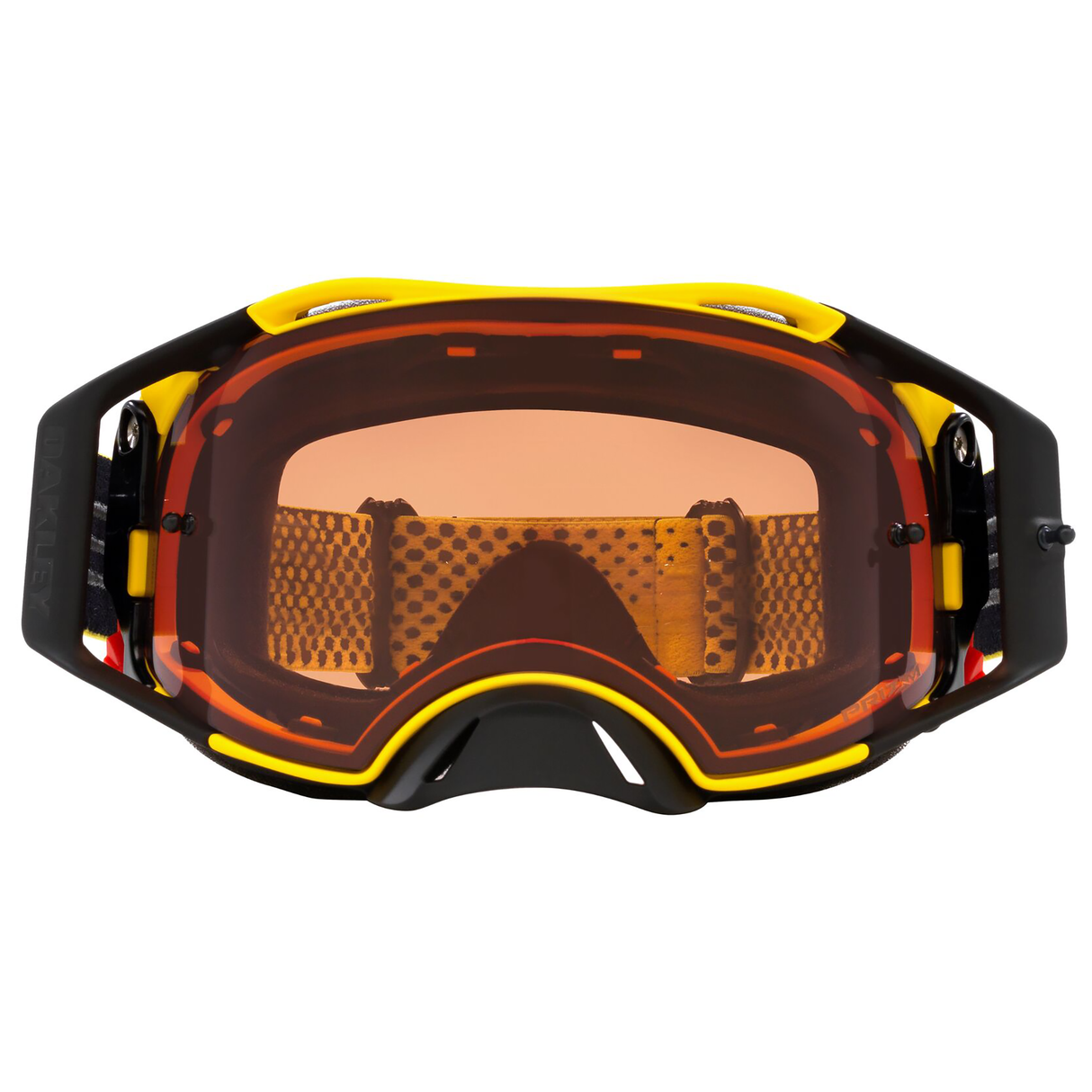 Oakley Airbrake MX Goggle (Moto Yellow) Prizm MX Bronze Lens