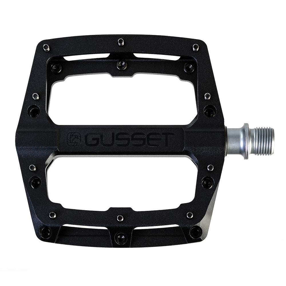 Gusset Components pedales CNC Slim Jim Stealth negros
