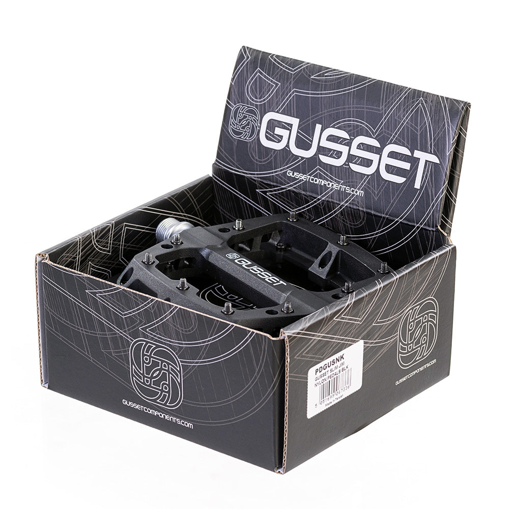 Gusset Components pedales de nailon Slim Jim - negros