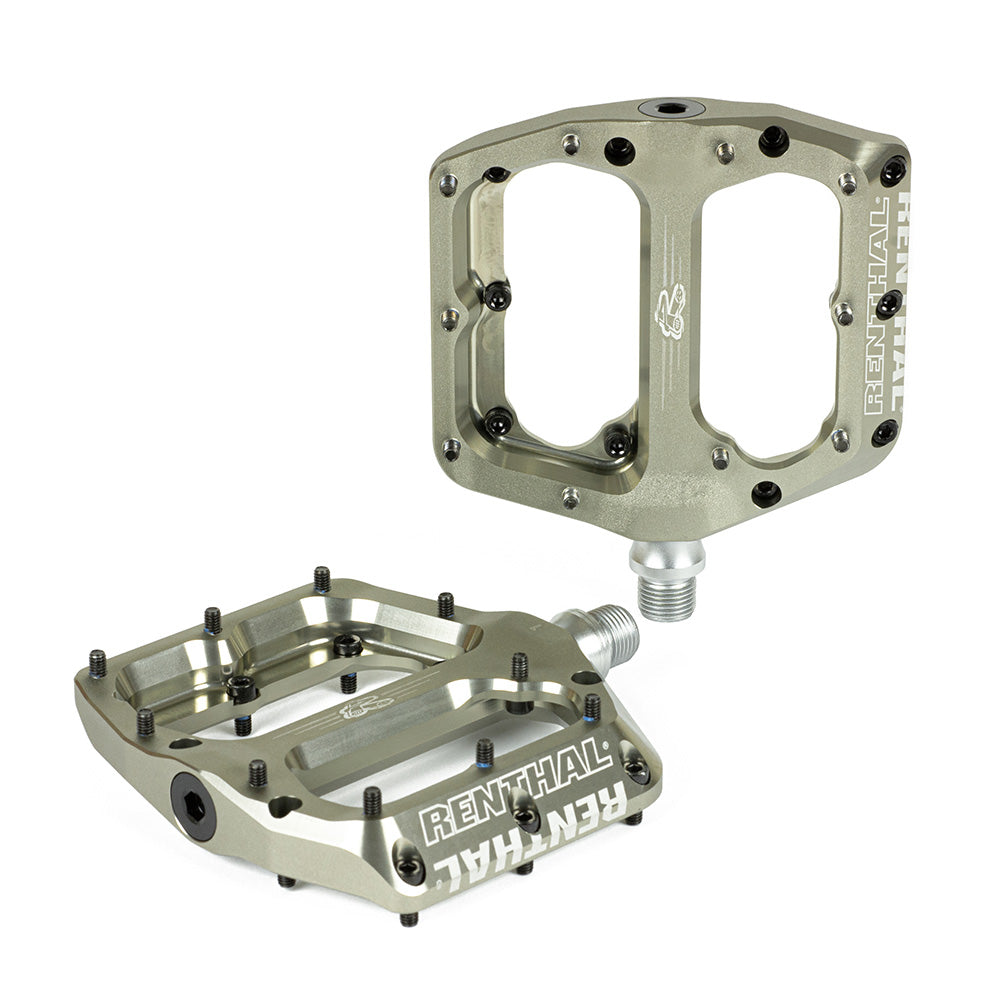 Pédales Renthal Revo-F en aluminium doré
