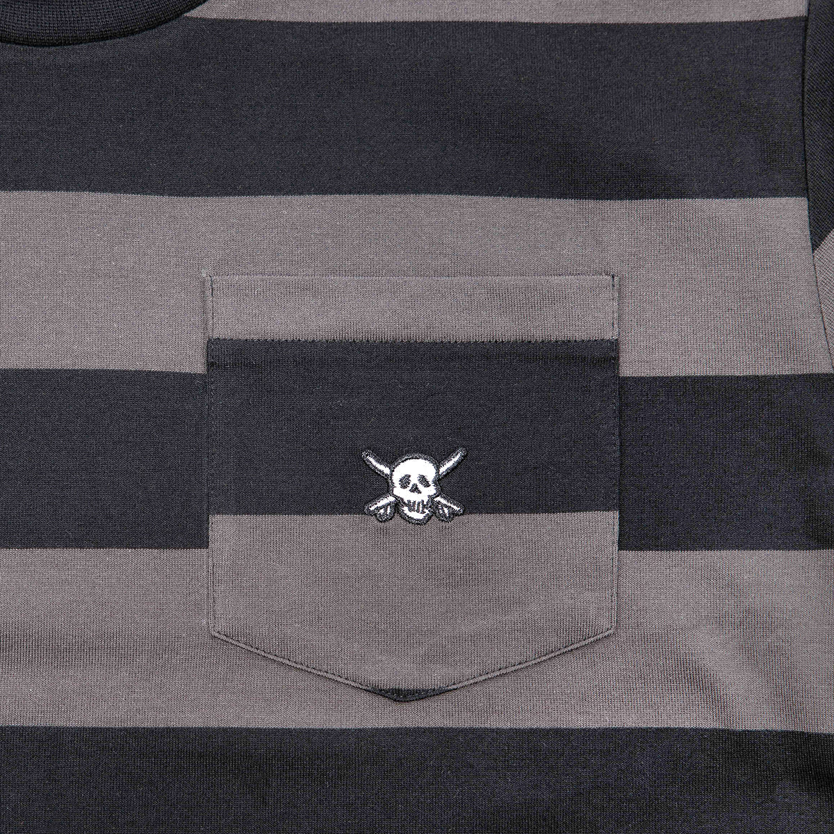 Camiseta Fasthouse Rufus Teñida con Hilo - Negra