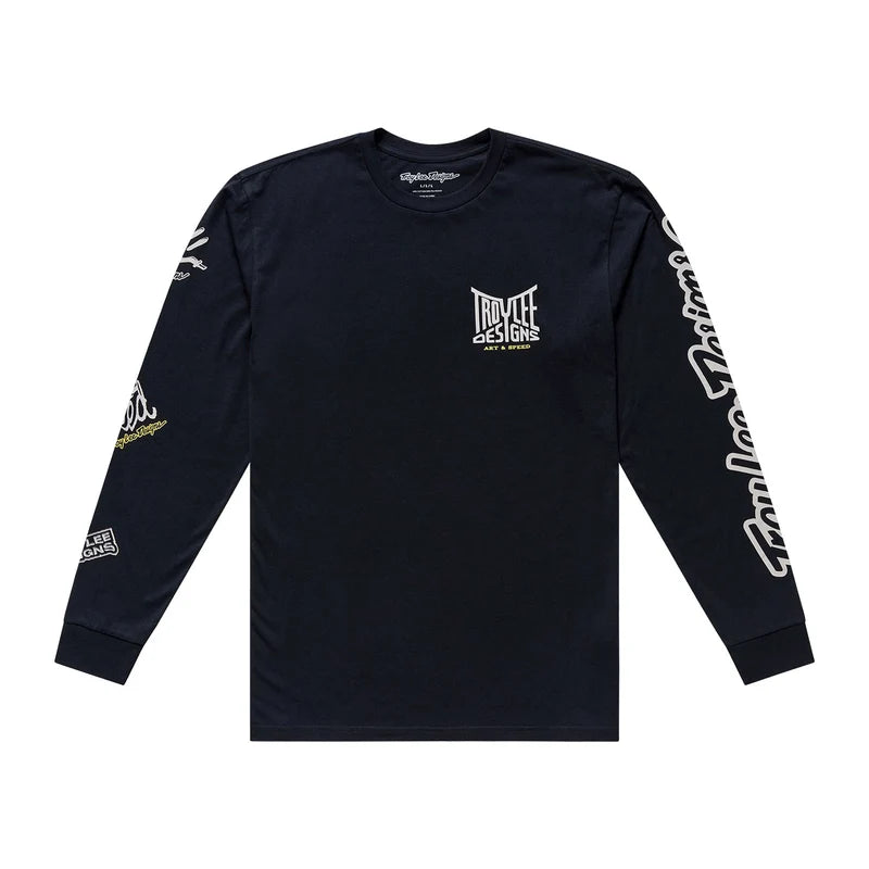 Troy Lee Designs T-shirt à manches longues Handlebar Handlebar - Noir